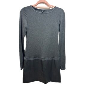 Theory Charcoal Long Sleeve Dress